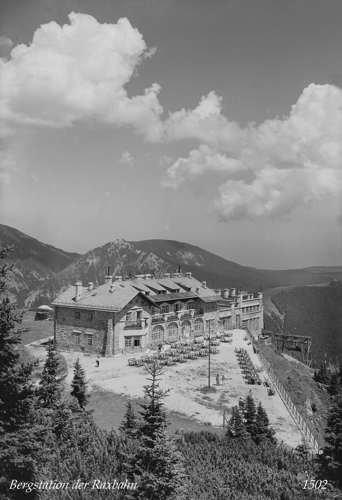 Bergstation der Raxbahn, ca. 1935