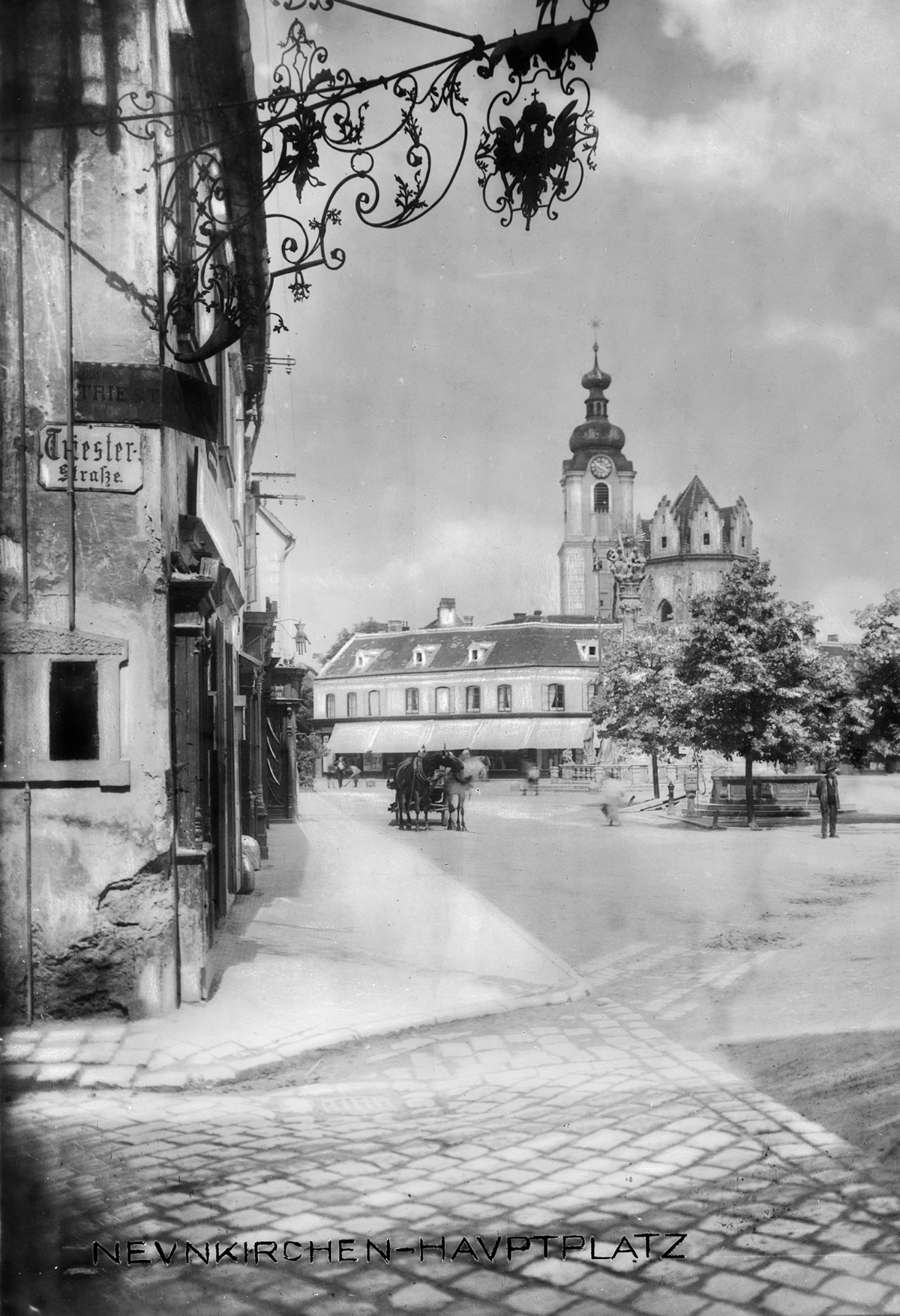 Hauptplatz Neunkirchen, historische Ansicht
