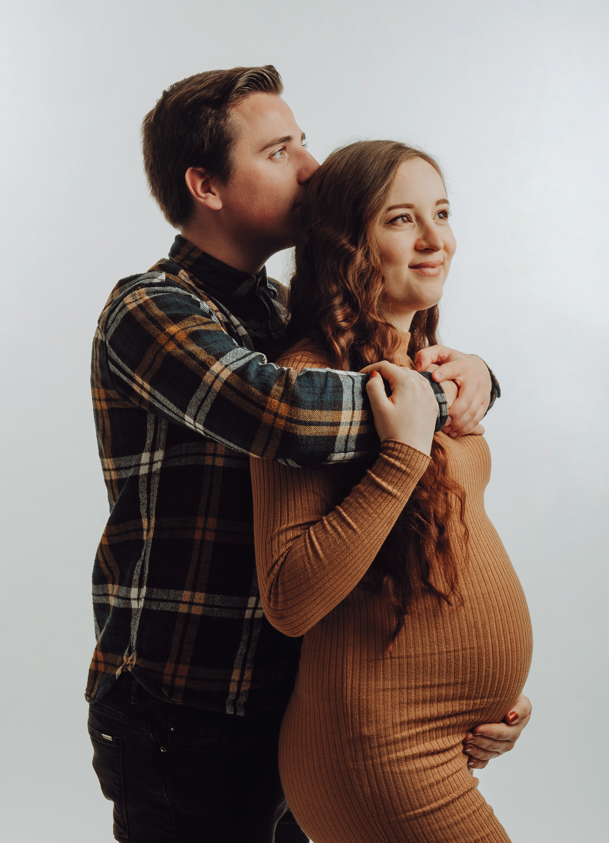 Babybauch-Shooting im Studio