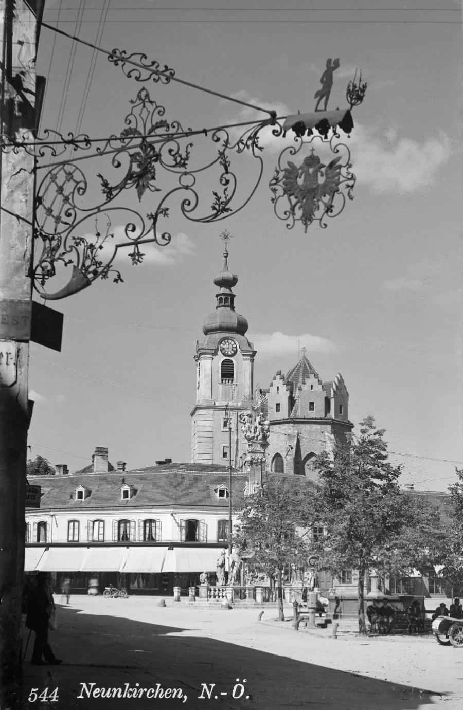 Historische Ansicht - Hauptplatz Neunkirchen um 1929