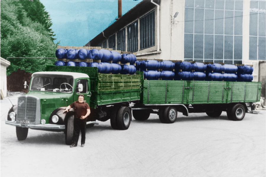 LKW, coloriert und restauriert