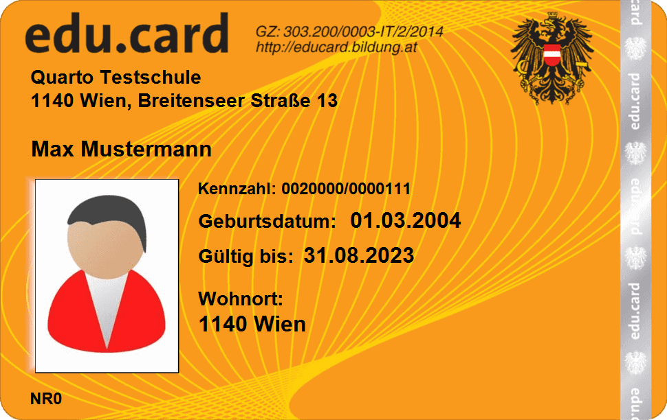 Beispiel EDU-Card